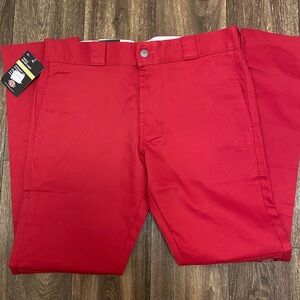 Dickies Vibrant Red Skinny Straight Pants